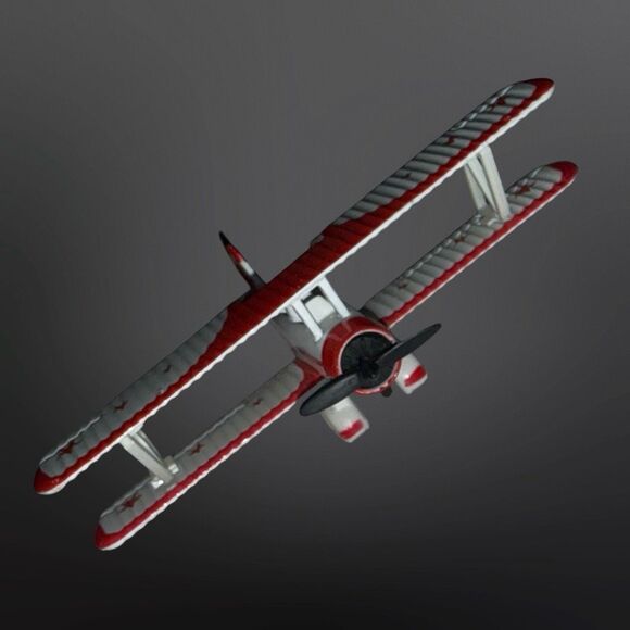 Red Baron Frozen Pizza 1991 Promotional Stearman Squadron Biplane Airplane 1:72 - Picture 2 of 7